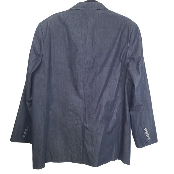 Structure Collection Mens Gray 2-Button Slim Fit Formal Suit Jacket Sz XL Solid - Picture 7 of 11